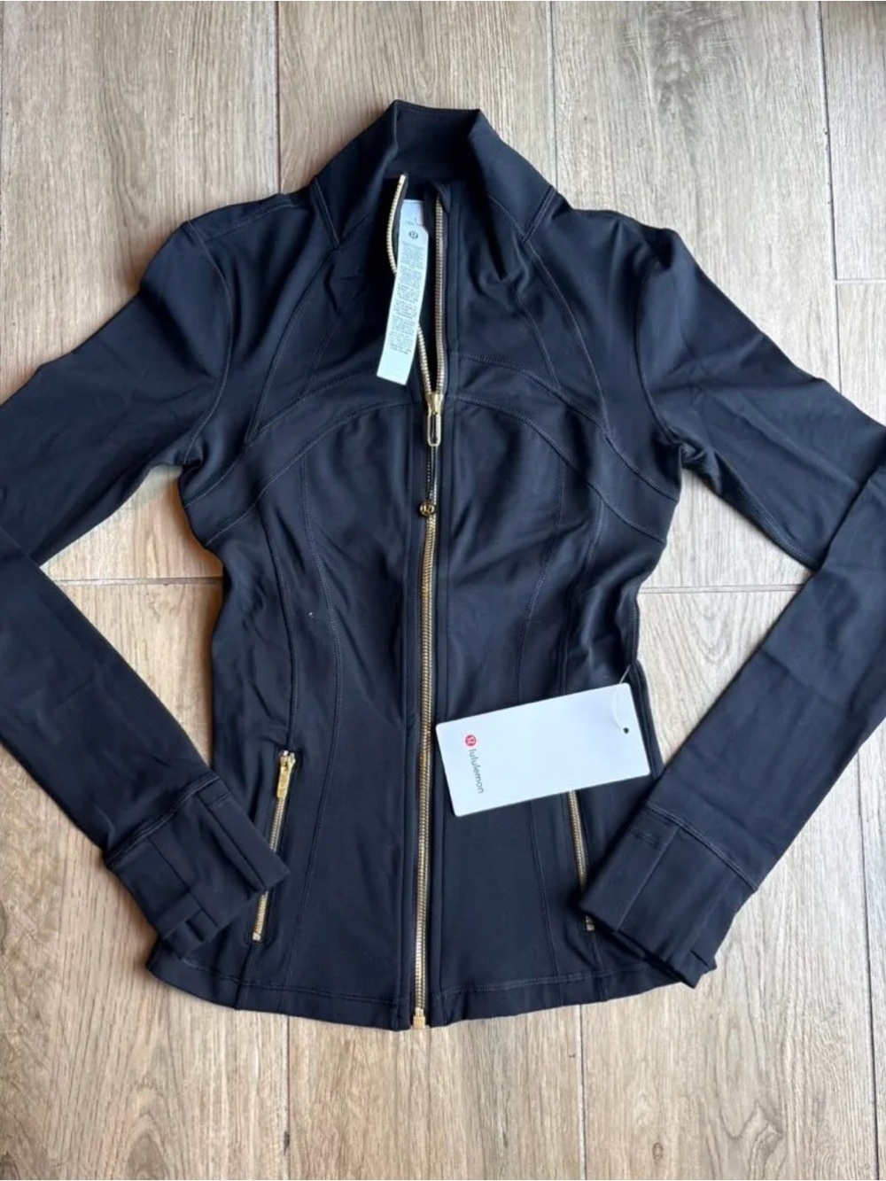 lululemon athletica Black Zip Front Sculpting Jacket